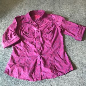 Leopard Print Button-up Shirt